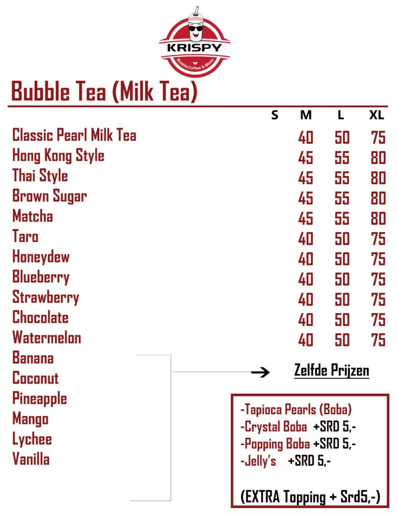 Krispy's Menu BB TEA